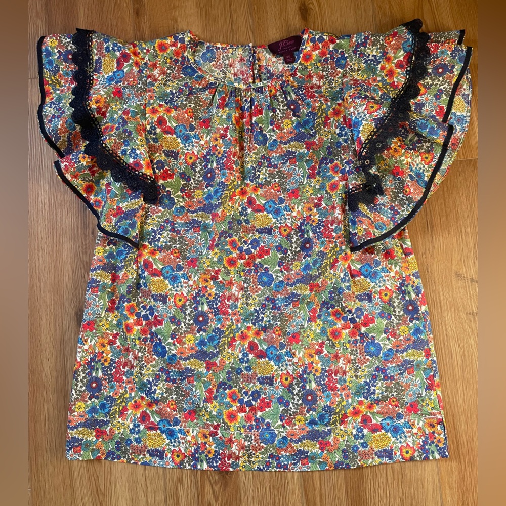 J. Crew Liberty Fabrics floral blouse